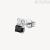Brosway Fancy single earring 925 silver with black and white zircon FMB07