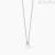 Woman necklace Silver Mabina light point with zircon 553547