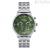 Breil Classy men's chronograph watch in steel with green background EW0641