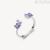 Brosway Fancy Silver Ring with purple zircons FMB15B