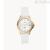 Fossil FB-01 white ES5286 steel woman watch only time silicone strap