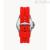 Fossil Blue red man watch FS5997 steel only time silicone strap