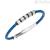 Brei WONDERLUST TJ3372 steel blue bracelet with zircons.