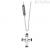 Men's cross necklace 4US Cesare Paciotti 4UCL5582 steel with zircons