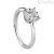 White Gold women's solitaire ring with diamonds Salvini Daphne 20054093 size 14