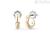Women's yellow gold hoop earrings with diamonds Salvini Eva 20101386