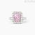 Women's ring in 925 silver Mabina with white and pink zircons 523365.