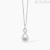 Mabina 925 Silver infinity women's necklace with synthetic aquamarine 553675.