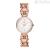 Fossil Carlie women's only time watch with rose gold bracelet ES5273 steel