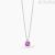 Women's necklace in 925 Silver Mabina light point synthetic tourmaline 553671.