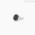 Mono orecchino Argento 925 Mabina uomo punto luce tondo zirconi neri 563621