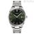 Tissot PR 100 time only men's watch with green background T150.410.11.091.00 316L steel case