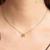 Desideri Brosway golden necklace with purple zircon and heart BEIN011