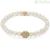 Miluna women's bracelet with pearls and four-leaf clover 925 silver gold PBR3501G-TPZ