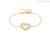 Nomination women's bracelet in 925 gold-plated silver with heart 240502/008