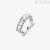 Brosway Desideri BEIA001D 316L steel women's ring with white zircons.