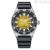 Citizen Diver's automatic 200m NY0120-01X steel yellow background men's watch