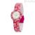 Hip Hop women's watch Pink Bouquet HWU1174 silicone case and strap