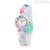Hip Hop Kids Fun Highlighter multicolor girl watch HWU1178 silicone case and strap