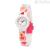 Hip Hop Kids Fun Color Heart girl watch HWU1180 silicone case and strap