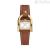 Fossil Harwell gold women's only time watch ES5259 leather strap