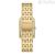 Fossil Raquel rectangular golden women's time-only watch ES5304 316L steel with mother of pearl
