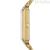 Fossil Raquel rectangular golden women's time-only watch ES5304 316L steel with mother of pearl