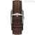 Fossil Carraway men's only time watch, gold background FS6012, leather strap