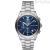 Emporio Armani men's chronograph watch with blue background AR11528 steel case and bracelet