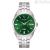 Bulova Sutton automatic men's watch, green 96B424, steel case and bracelet