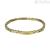 Zancan Hi-Teck men's bracelet in golden steel UHB047 with white zircons