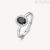 Brosway Kate Fancy women's ring 925 silver with black zircons FMB75C size. 14
