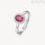 Brosway Kate Fancy women's ring 925 silver with fuchsia zircons FPR75D size. 16