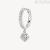 Brosway Fancy women's hoop earring in 925 FIW90 silver with white zircons