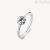 Brosway Symphonia women's ring 316L steel with white crystal BYM183C size. 16