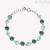 Brosway Symphonia women's bracelet in 316L steel with green crystals BYM167
