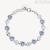 Brosway Symphonia women's bracelet in 316L steel with white and blue crystals BYM166