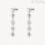 Orecchini pendenti donna Brosway Symphonia acciaio 316L con cristalli bianchi BYM179