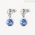 Brosway Symphonia women's pendant earrings in 316L steel with white and blue crystals BYM174