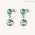 Orecchini pendenti donna Brosway Symphonia acciaio 316L con cristalli verdi BYM175