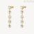 Brosway Symphonia women's pendant earrings in gold-plated 316L steel with white crystals BYM180