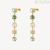 Brosway Symphonia women's pendant earrings in gold-plated 316L steel with multicolor crystals BYM182