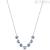 Brosway Symphonia women's necklace in 316L steel with blue crystals BYM163