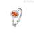 Brosway FANCY women's ring 925 silver with white and red zircons FVO19C size. 16