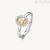 Brosway FANCY women's ring 925 silver with white and yellow zircons FEY65E size. 20