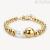Brosway Perfect women's bracelet in golden steel with spheres and BPC12 pearl