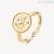 Brosway Chakra BHKR004C 316L golden steel women's ring sun and moon.