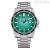 Eco Drive Citizen Marine AW1816-89L time-only unisex watch with turquoise steel background