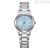 Eco Drive Citizen Lady FE1241-71L women's watch with turquoise steel background