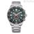Citizen Sport Chrono AT2567-18L men's chronograph watch with steel green background